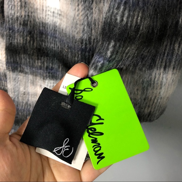 Sam Edelman Wool Blend Plaid Wrap Coat - Picture 7 of 8